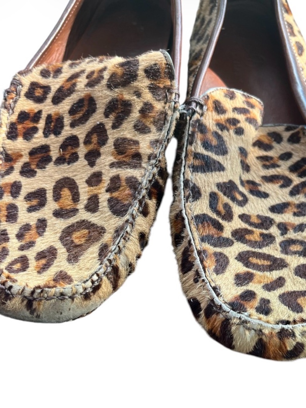 Cole Haan Leopard Print Calf Hair Loafers - Brown/Tan/Black Woman’s 8.5 - Picture 3 of 4